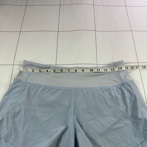 Lululemon Shorts Womens 6 Tall Light Blue Speed Up Athletic Lined Running Gym - Picture 7 of 11